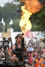 Glastonbury Fire © Jamie Newson-Smith