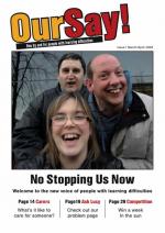 OurSay magazine, produced by and for people with learning difficulties © Alan Slingsby