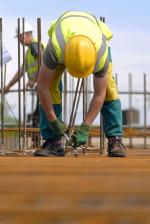 Current Affairs, Trade Union, Construction: A Polish migrant worker on a building site, Wednesbury, West Midlands © Timm Sonnenschein